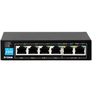 سوییچ 6 پورت POE دی-لینک مدل DES-F1006P-E